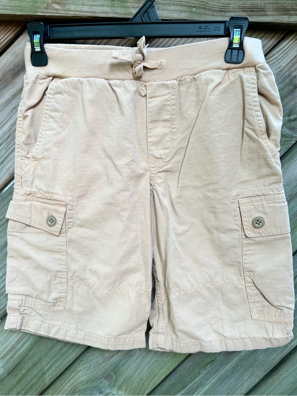 Polo Ralph Lauren Big Boy’s Tan Ripstop Shorts size M (10-12) Medium 100% Cotton
